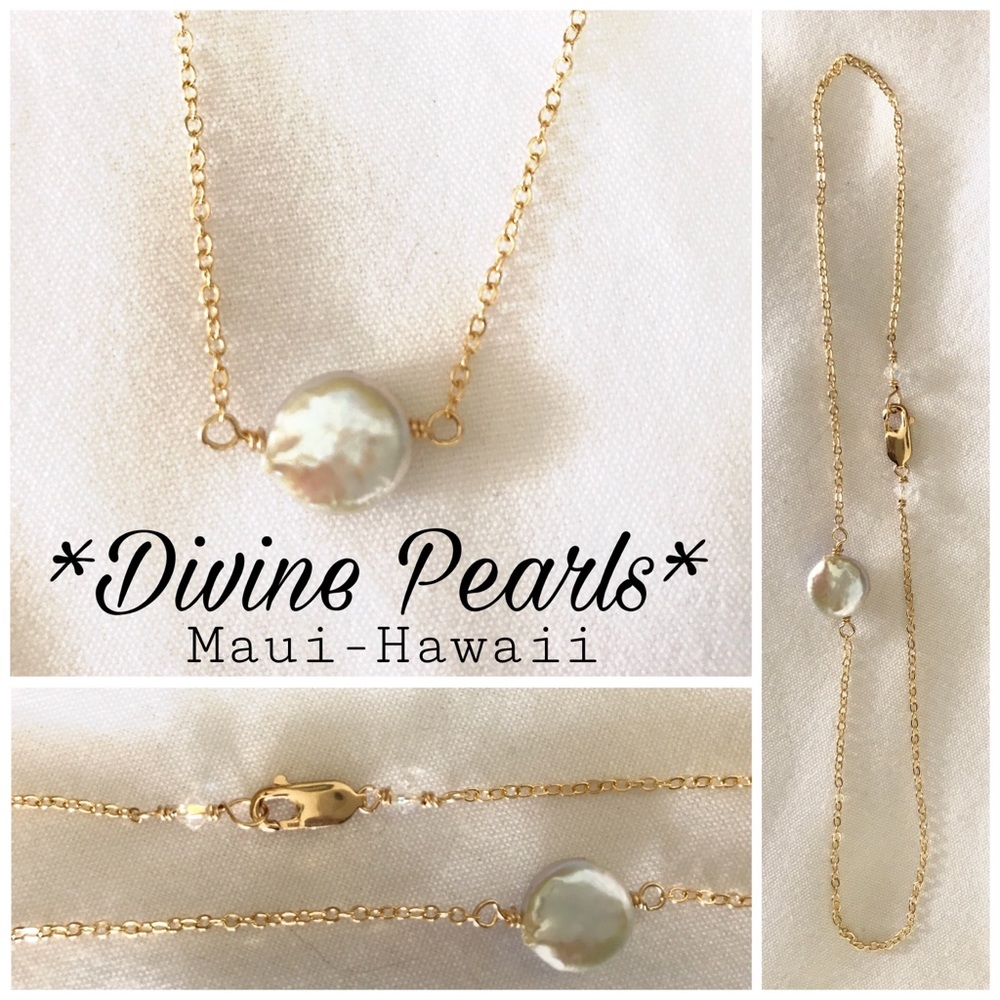 Coin Pearl & Chain - Picture 2 of 8